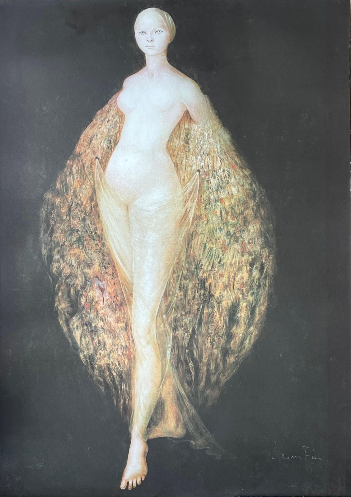 Leonor Finileonor Fini, Woman Dressed With Peacock Feathers, Circa 19701970