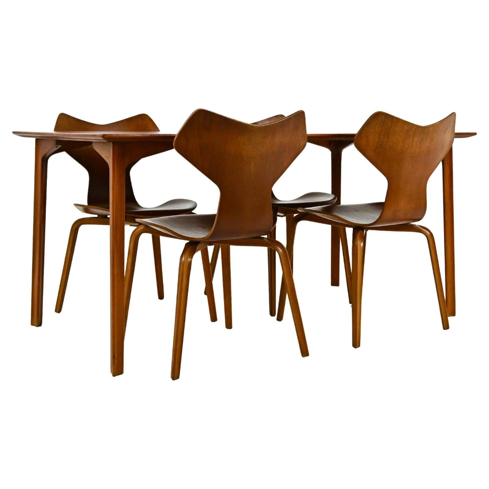 Dining Set By Arne Jacobsen For Fritz Hansen, 1950s