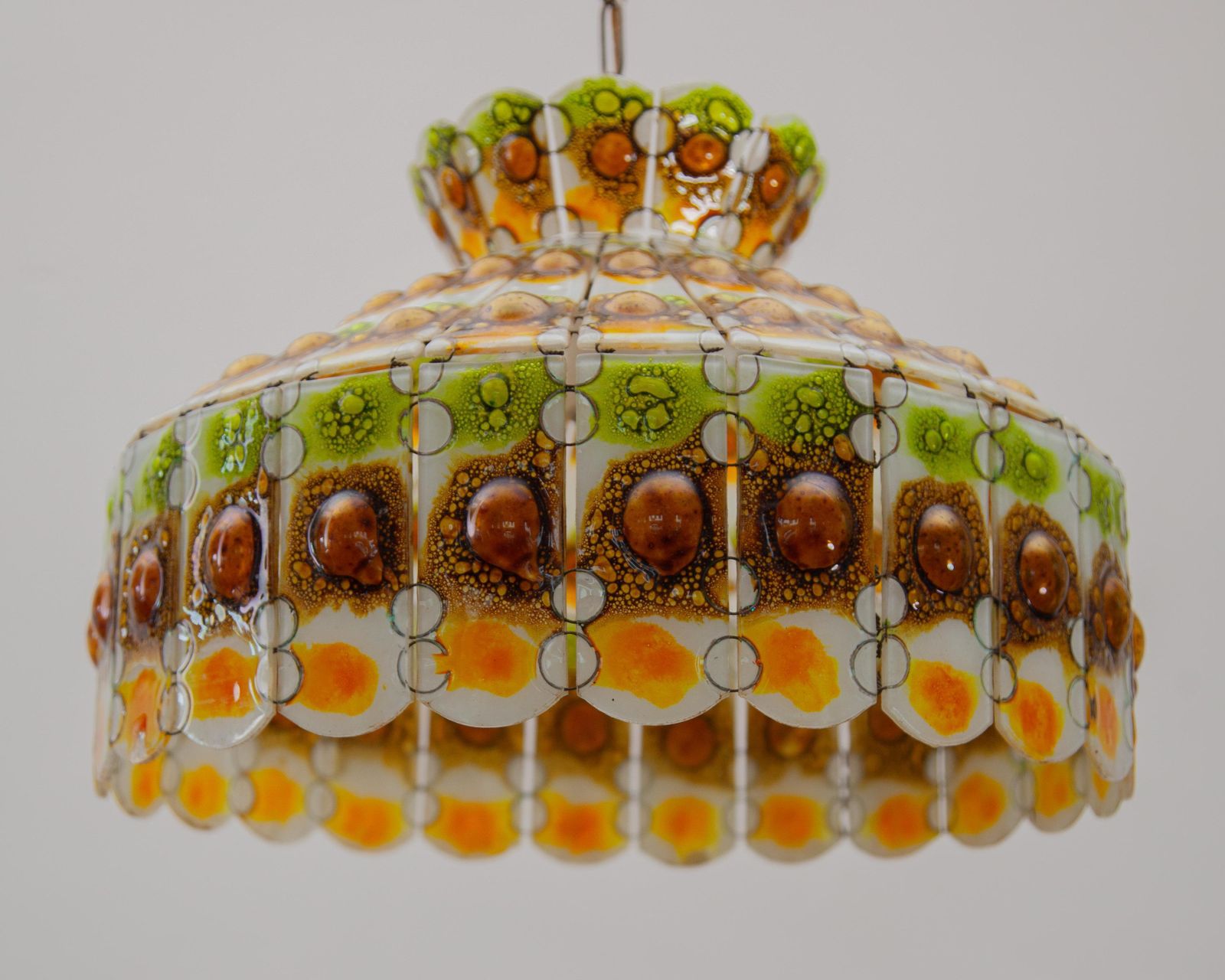 Art Glass Pendant Designed By Felipe Delfhinger, Feders, 1970s photo furniture