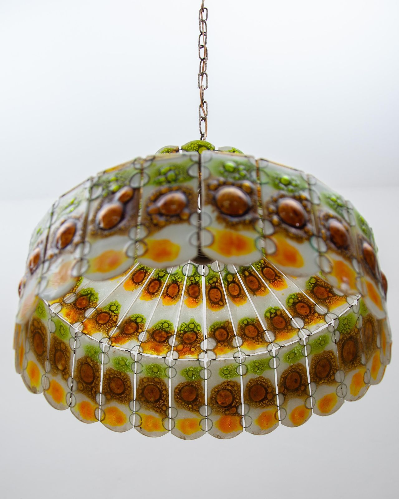 Art Glass Pendant Designed By Felipe Delfhinger, Feders, 1970s photo Lighting