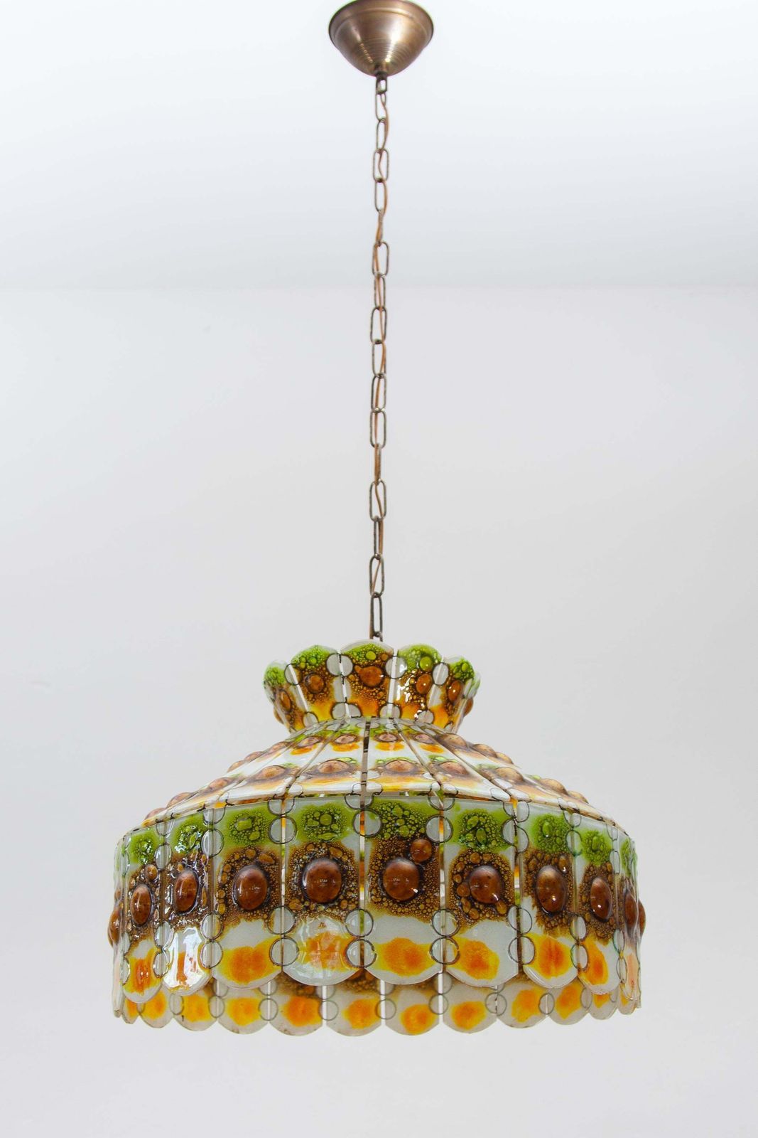 Art Glass Pendant Designed By Felipe Delfhinger, Feders, 1970s photo buy