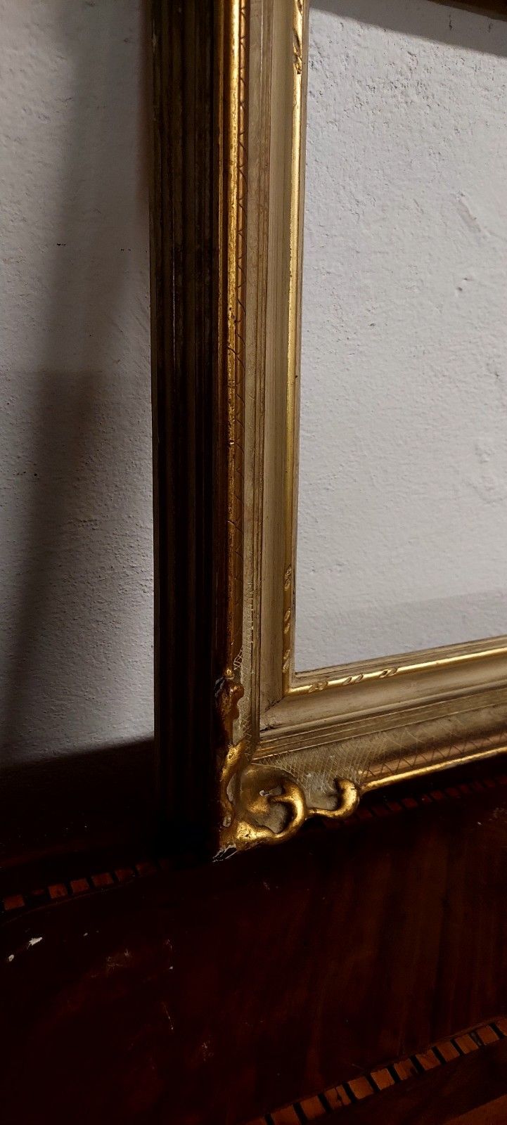 Lacquered And Gilded Wood Frame Early 900s, Italian photo vintage