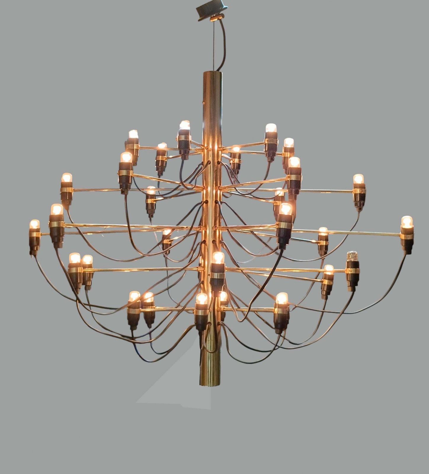 Gino Sarfatti For Arteluce Chandelier "2097/30," Italy 1960s photo buy