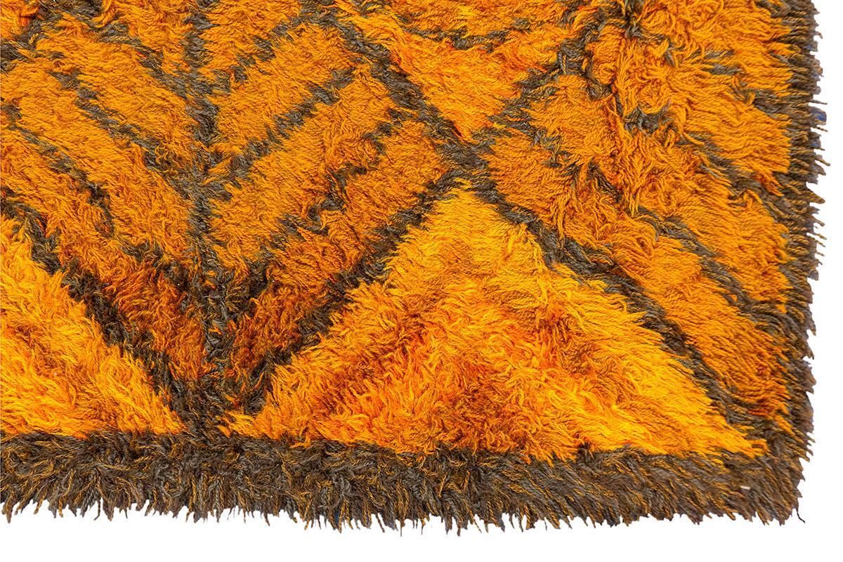 Rya Rug Golden Brown photo Textiles