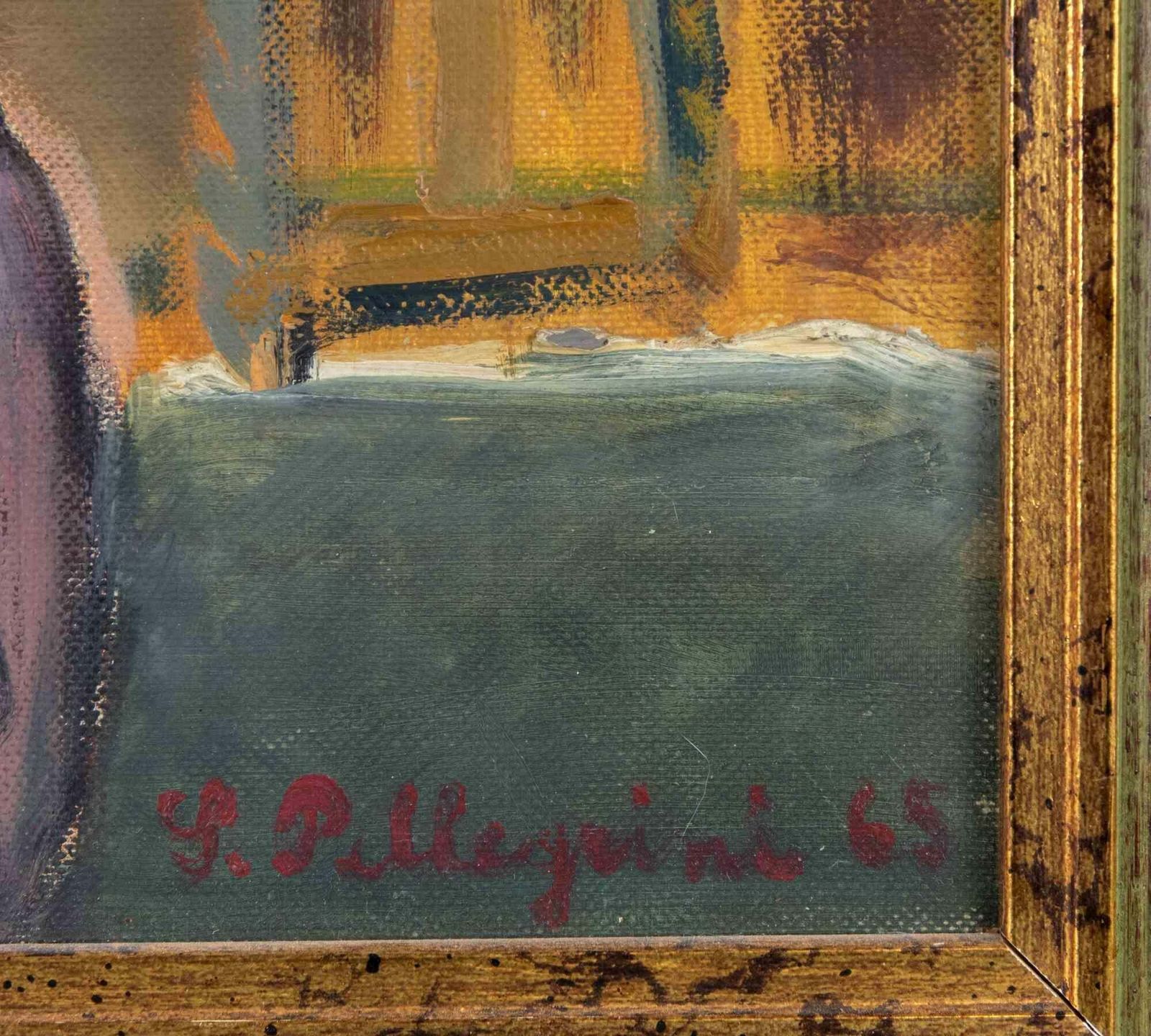 Sirio Pellegriniportrait Of Old Man With Cat In Capestrano   Paint By Sirio Pellegrini   19681968 photo Art