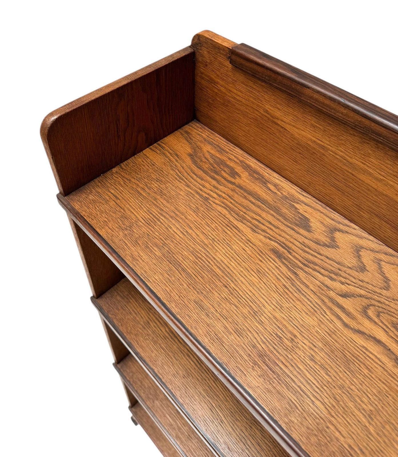 Furniture Art Deco Modernist Open Bookcase By P.E.L. Izeren For De Genneper Molen, 1920s photo