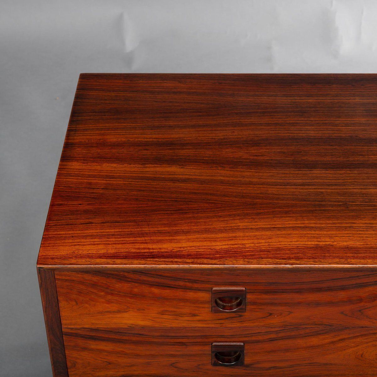 photo for sale Low Mid Century Rosewood Chest Of Drawers Attributed To Brouer Møbelfabrik, 1960s