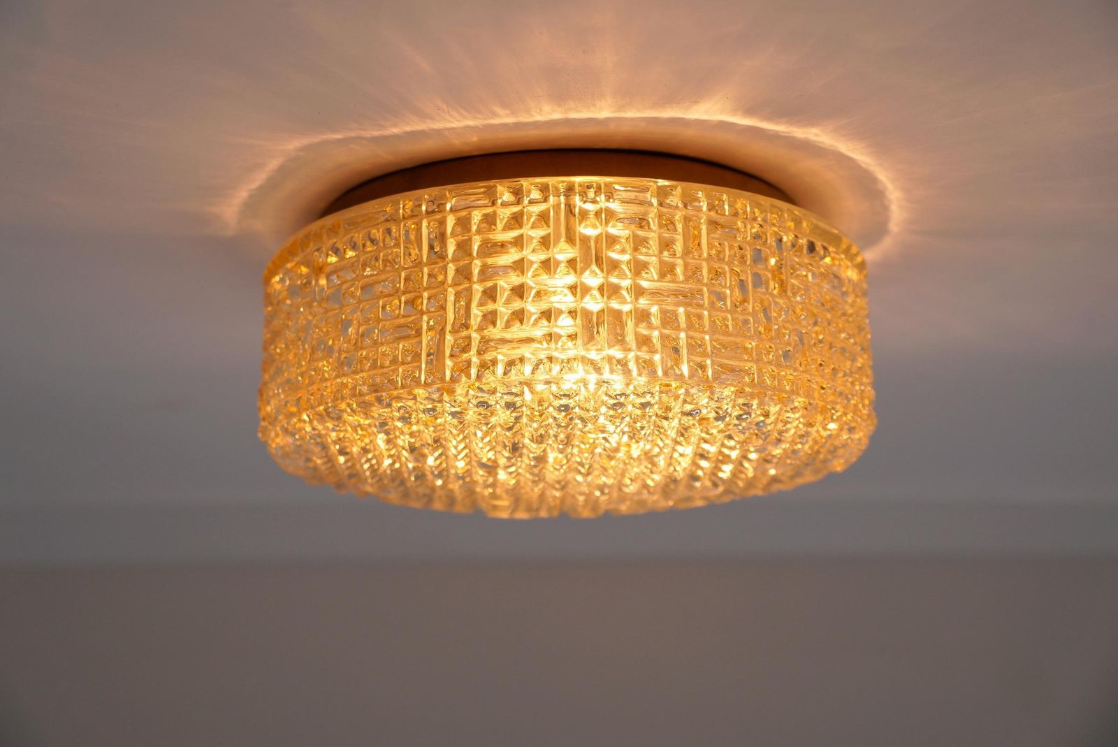 Lovely Amber Bubble Glass Flush Mount Lamp By Helena Tynell For Limburg Boom photo buy