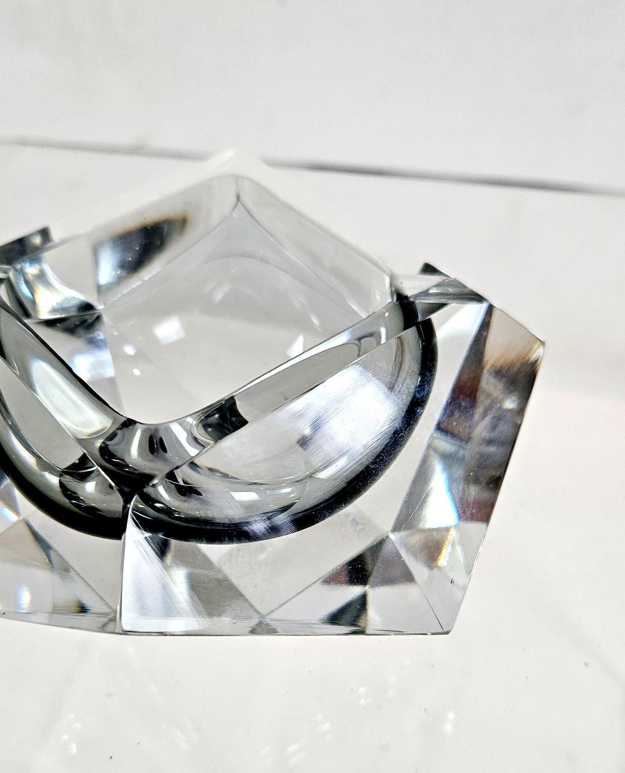 Mid Century Italian Murano Glass Bowl Flavio Poli For Seguso, 1960 photo 509.0