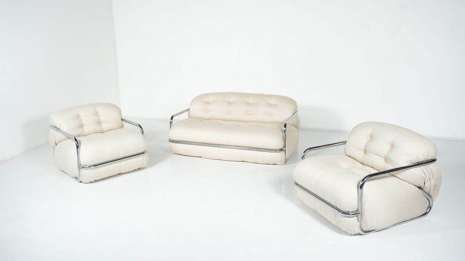 Pair Of Armchairs By Mario Sabot, Italy, 1970s   New Upholstery photo furniture
