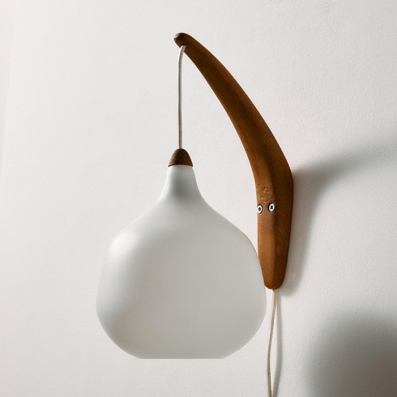 Teak And Glass Wall Lamp By Uno And östen Kristiansson For Luxus photo furniture