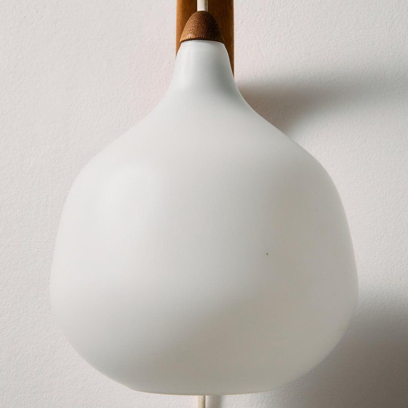 Lighting Teak And Glass Wall Lamp By Uno And östen Kristiansson For Luxus photo