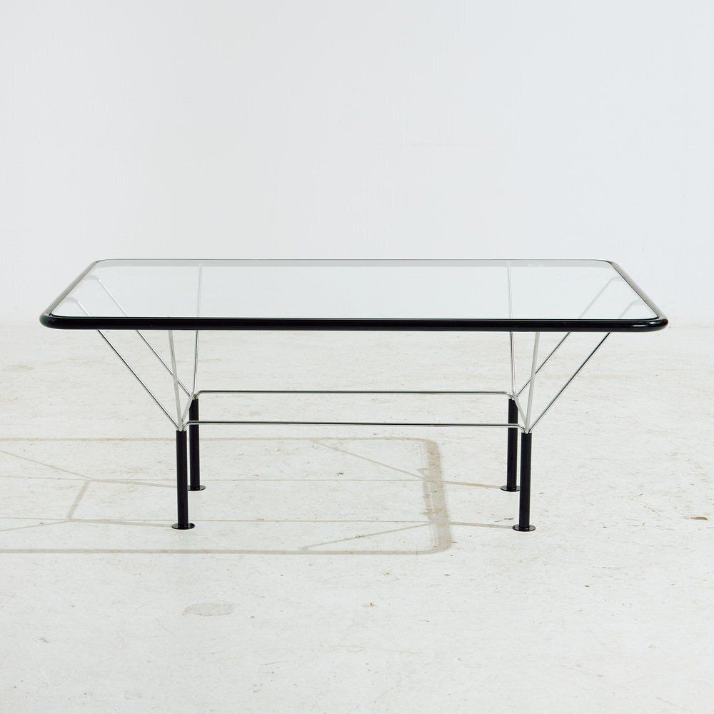 Metal And Glass Coffee Table By Niels Bendtsen
