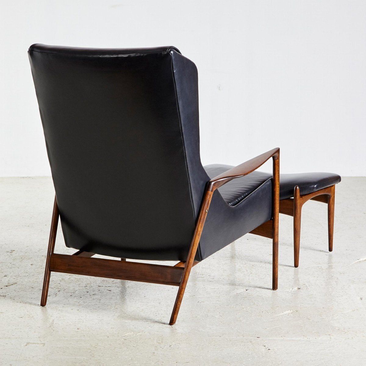 Lounge Chair With Footrest By Ib Kofod Larsen photo furniture