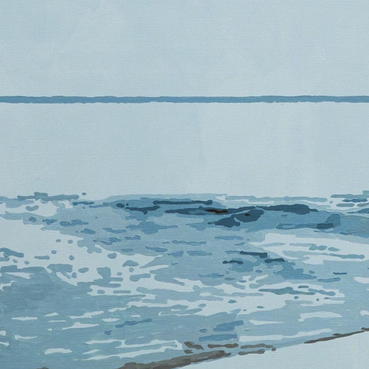 Joanna Woydaon The Shore. Figurative Acrylic Painting, Minimalism, Pop Art, Polish Art2024 photo Art