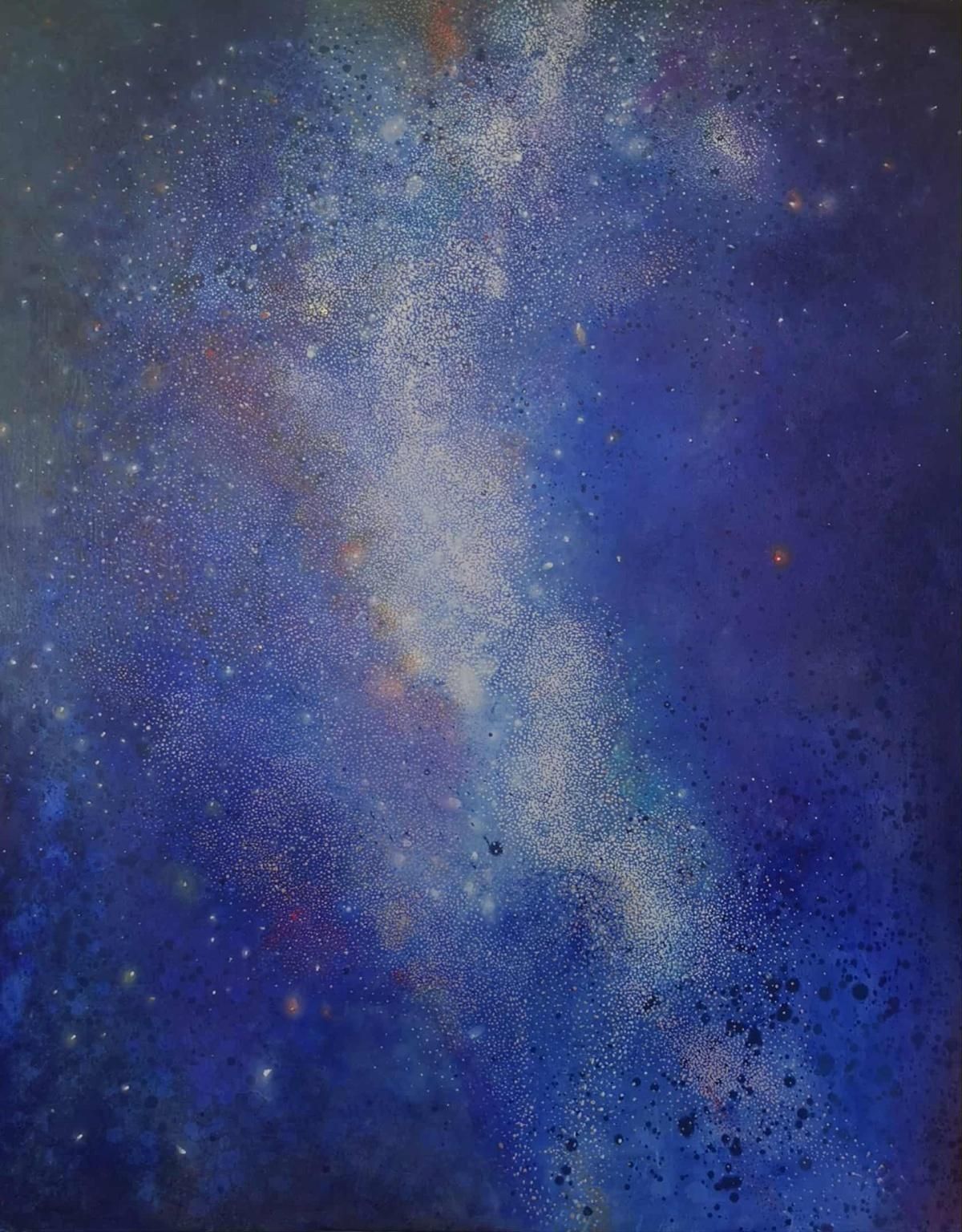 Barbara Hubertgalaxy 1. Contemporary Oil Abstract Landscape Painting, Polish Artist2025