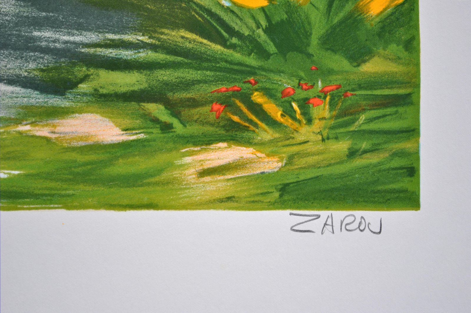 Victor Zarouthe Small Path In Provence   Original Lithograph, Handsigned & Ltd /1501982 photo for sale