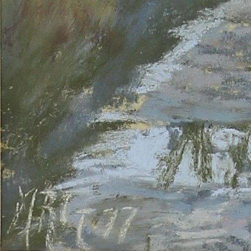 Pastel By Margaret Glass. Titled "The Pathway Iken" photo for sale