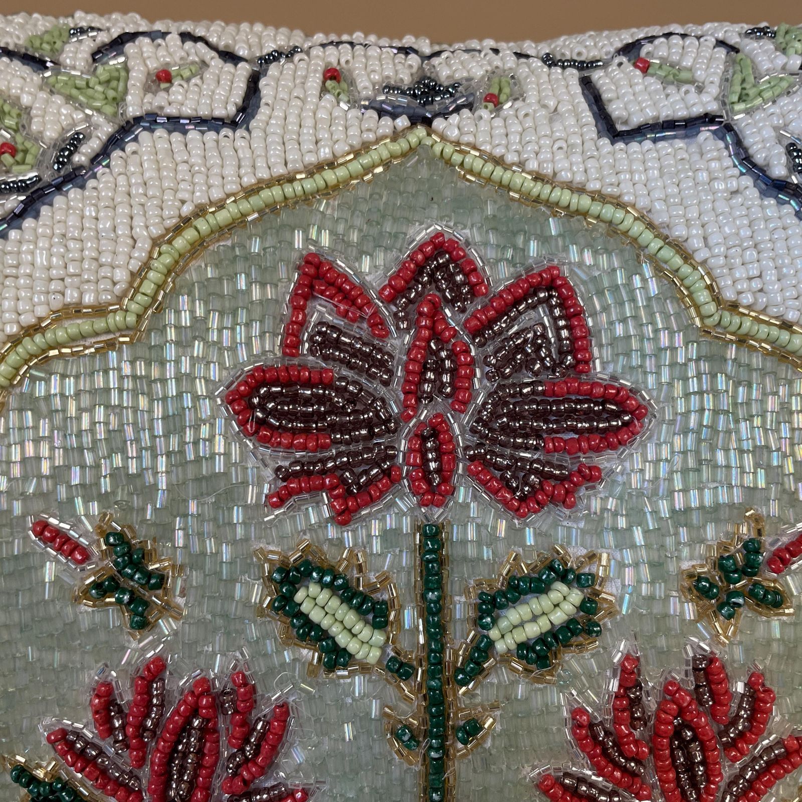 New Beaded Cushion Scatter Pillow Square 35x35 Artistic Accents Stuffed Accent Pattern Bolster Throw Decorative Floral Design White photo Textiles