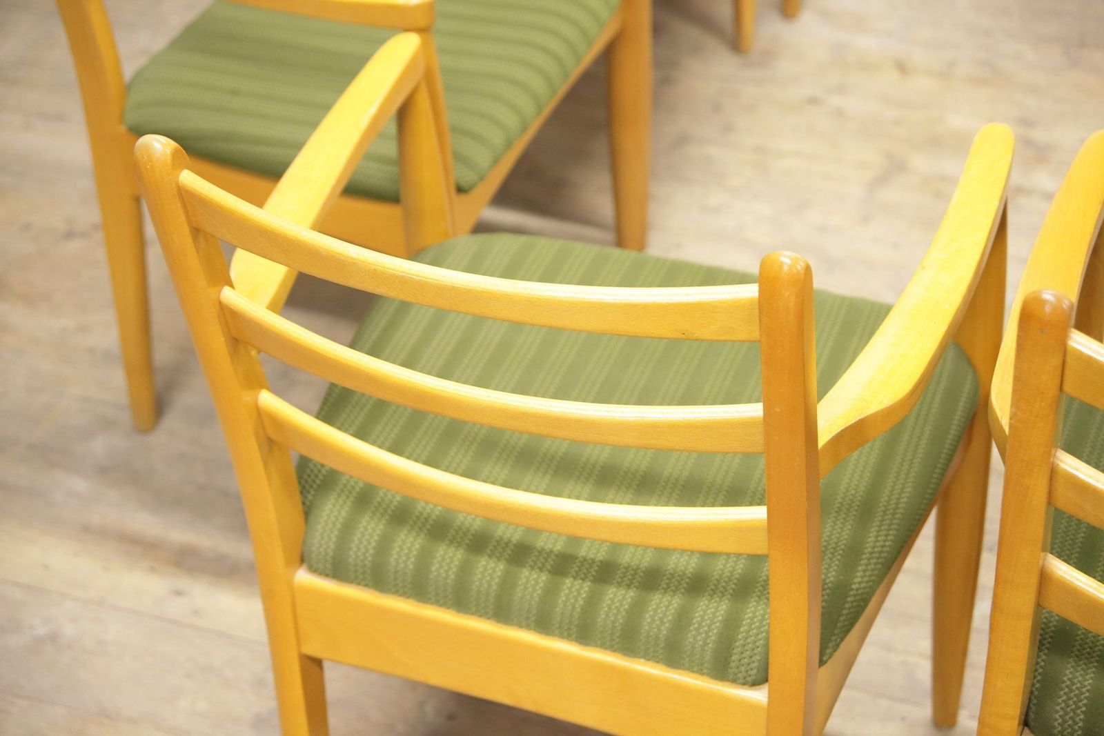 Meubels Mid Century Eetstoelen Met Armleuningen, Voormalig Tsjecho Slowakije, Jaren 1970, Set Van 10 photo