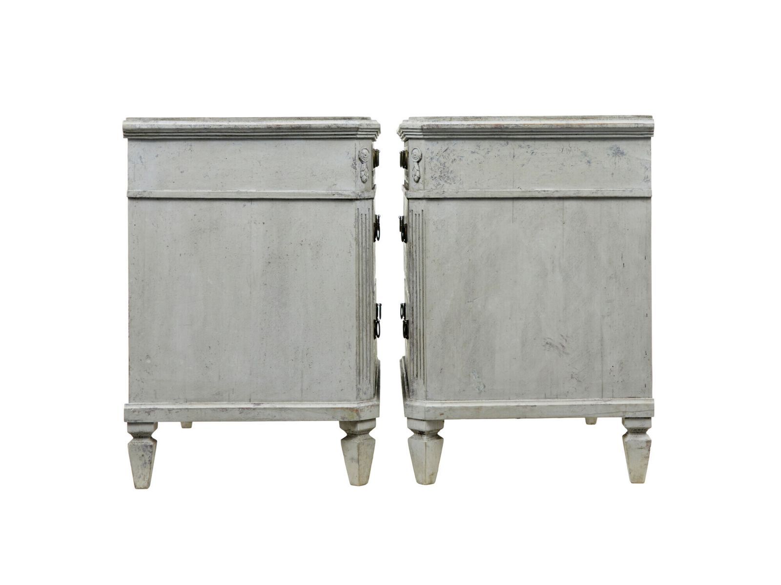 Pair Of 19th Century Painted Swedish Chest Of Drawers photo buy