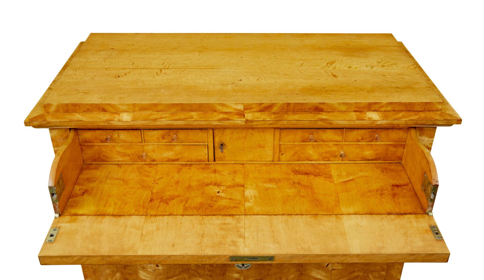 19th Century Swedish Biedermeier Secretaire Chest Of Drawers photo for sale