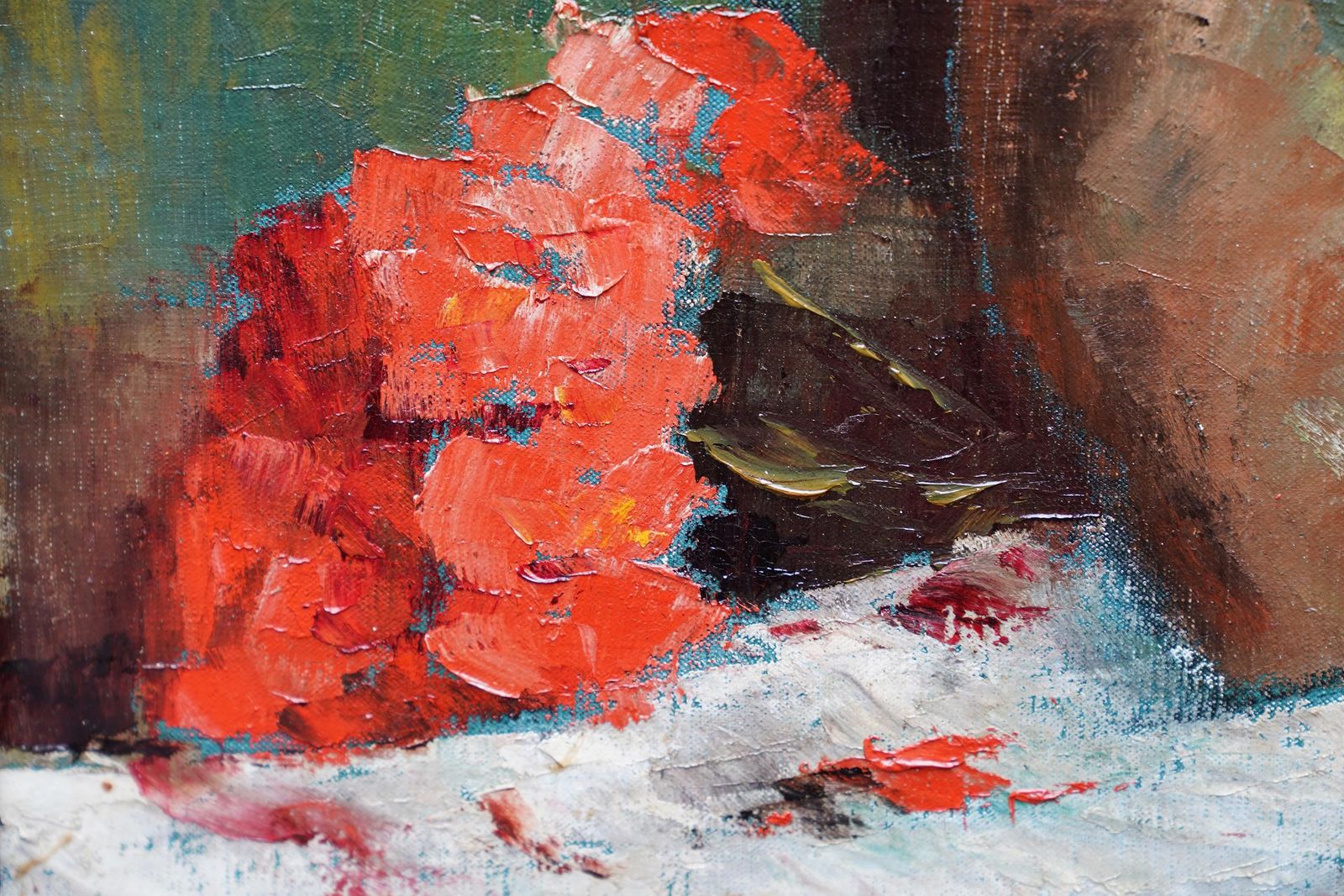 Nadia Benois Still Life Of Flowers In Jug   Post Impressionist 1940's Art Floral Oil Painting 1946 photo buy