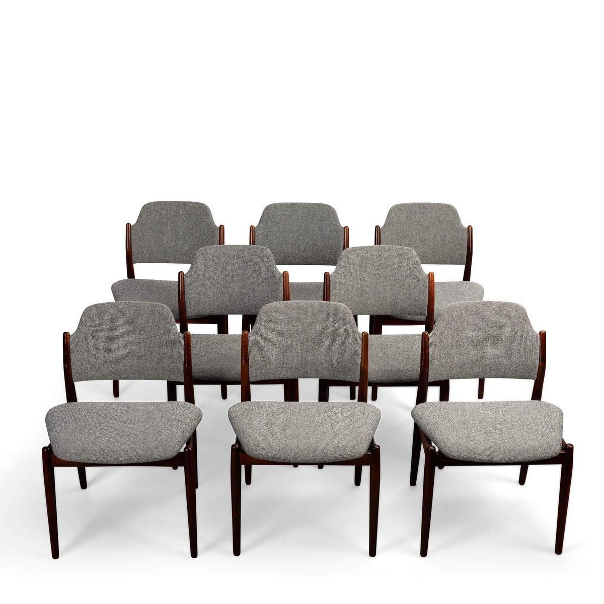 photo vintage Rosewood No. 62 Dining Chairs Attributed To Arne Vodder For Sibast, 1960s, Set Of 8