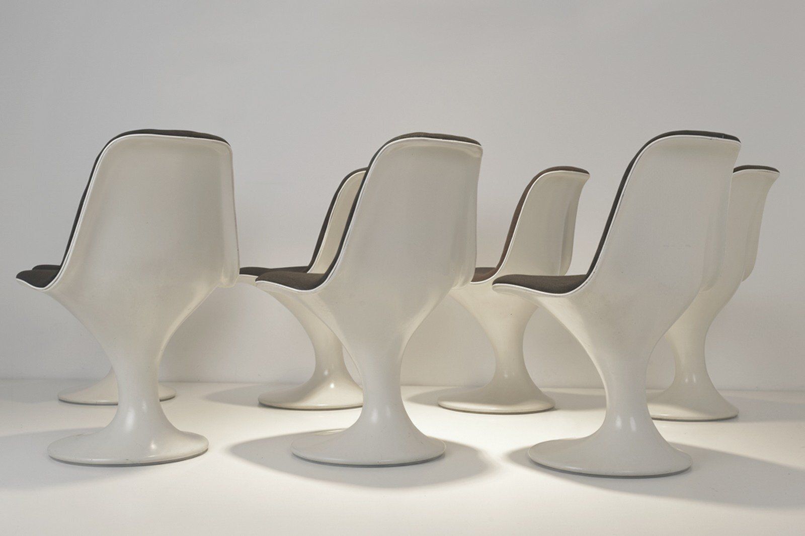 Swivel Orbit Chairs By Markus Farner And Walter Grunder For Vitra, 1965, Set Of 7 photo vintage