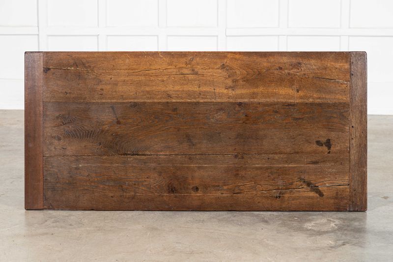 19thc Spanish Oak Trestle Table photo vinterior
