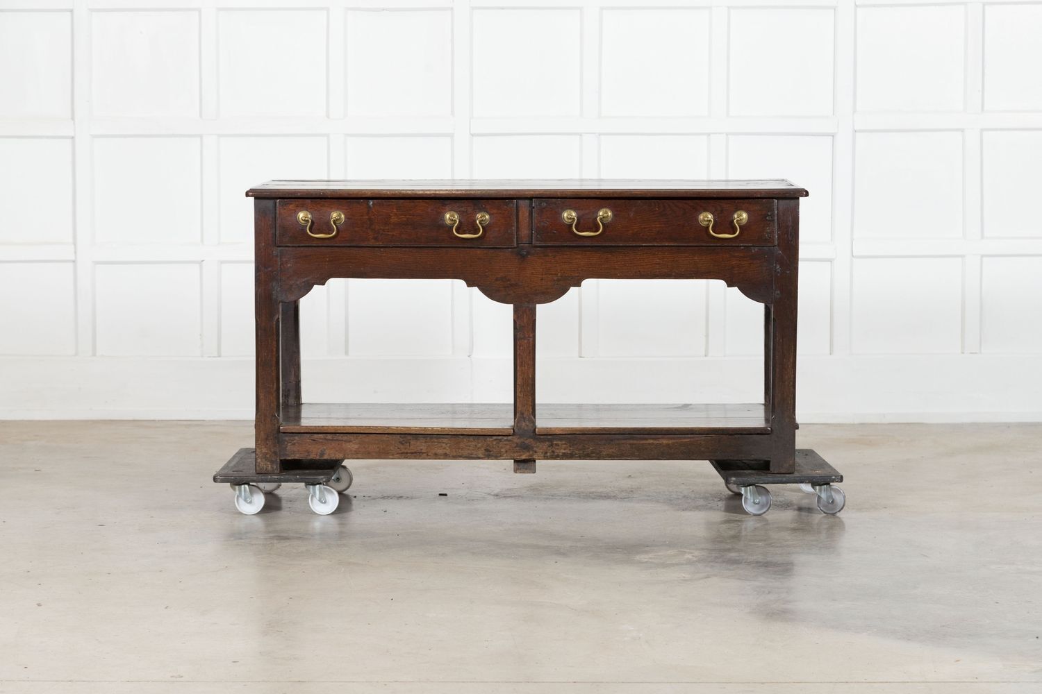 18thc English Oak Dresser Base
