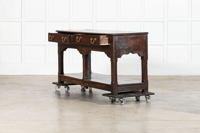 18thc English Oak Dresser Base photo 4313.0
