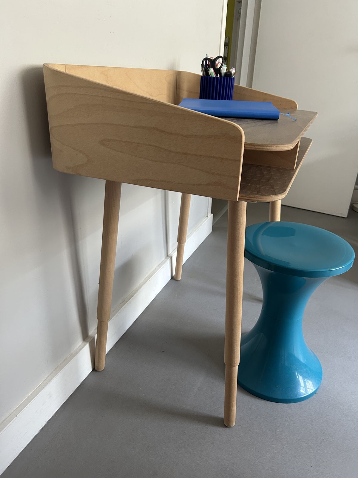 Eva Craenhals Folded Plywood And Beech Tonton Desk photo Furniture