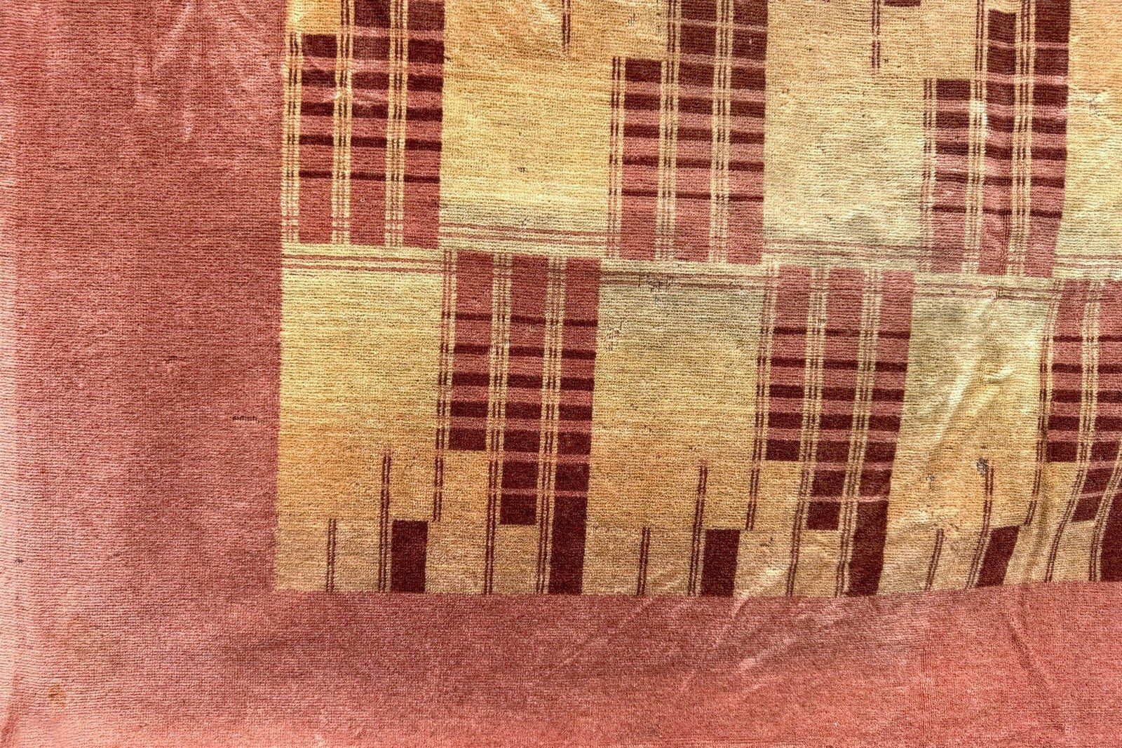 Sofa Cover In Upholstered Velvet With Cubist Decor, Germany, 1930s photo for sale