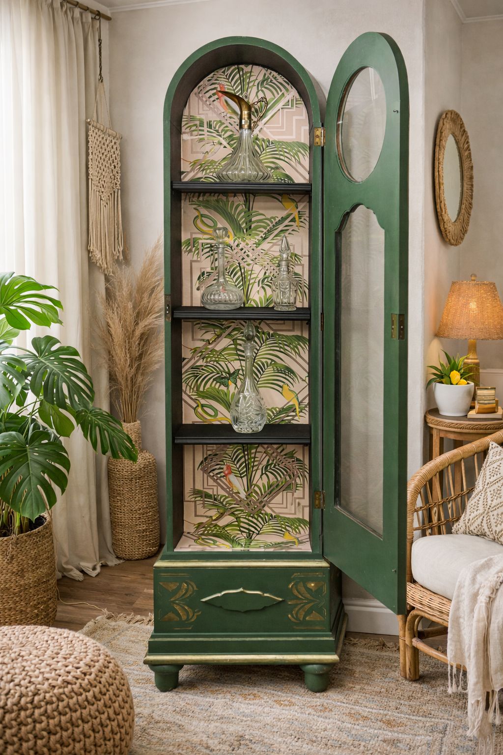 Refurbished Art Deco Grandfather Clock photo furniture