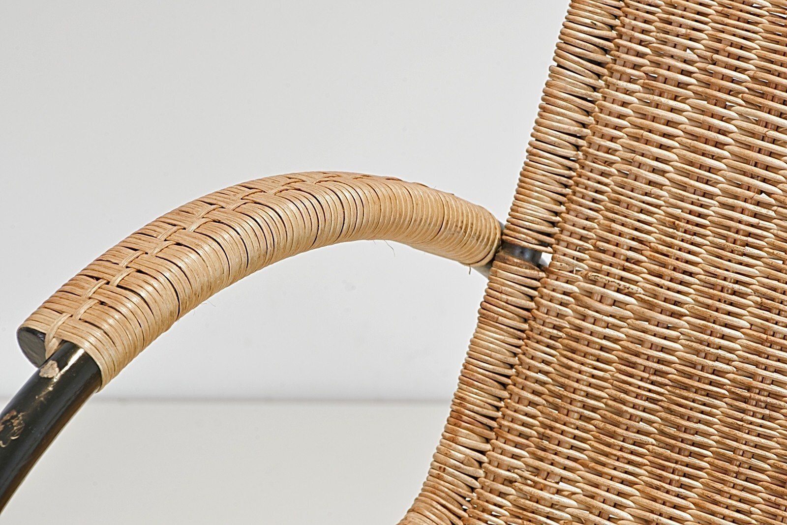 photo furniture Tubular And Rattan Steel Chair By Erich Dieckmann, Germany, 1930s