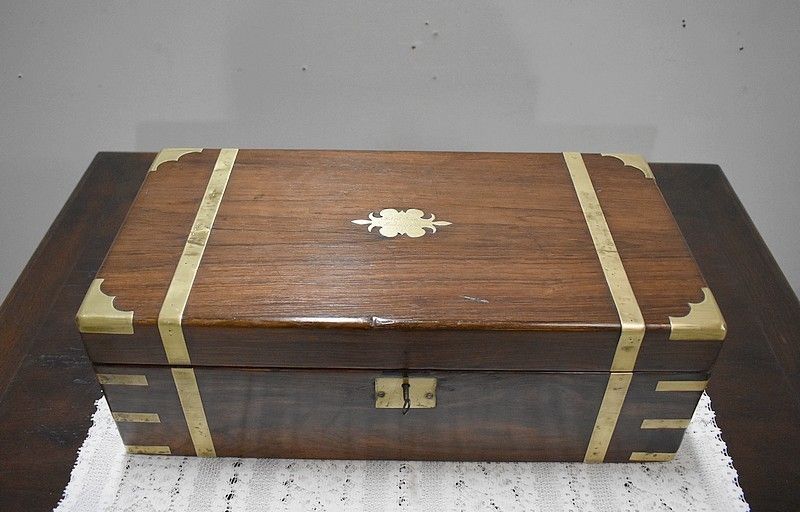 Box Writing Case Marine Rosewood 19th Century