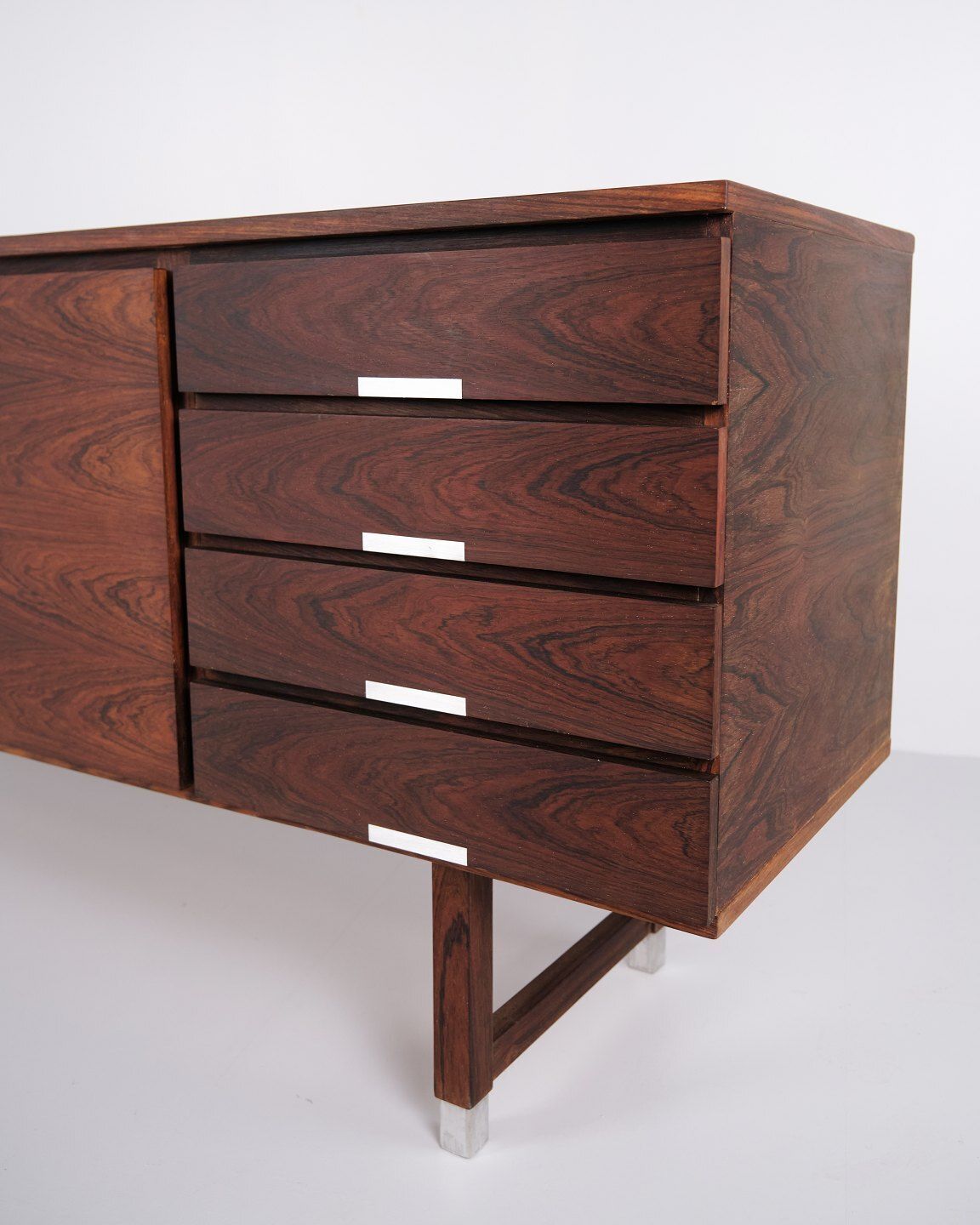 Sideboard   Rosewood   Aluminum Handles & Feet   Kai Kristiansen   Feldballes Furniture Factory (Fm Furniture)   1960s photo Furniture
