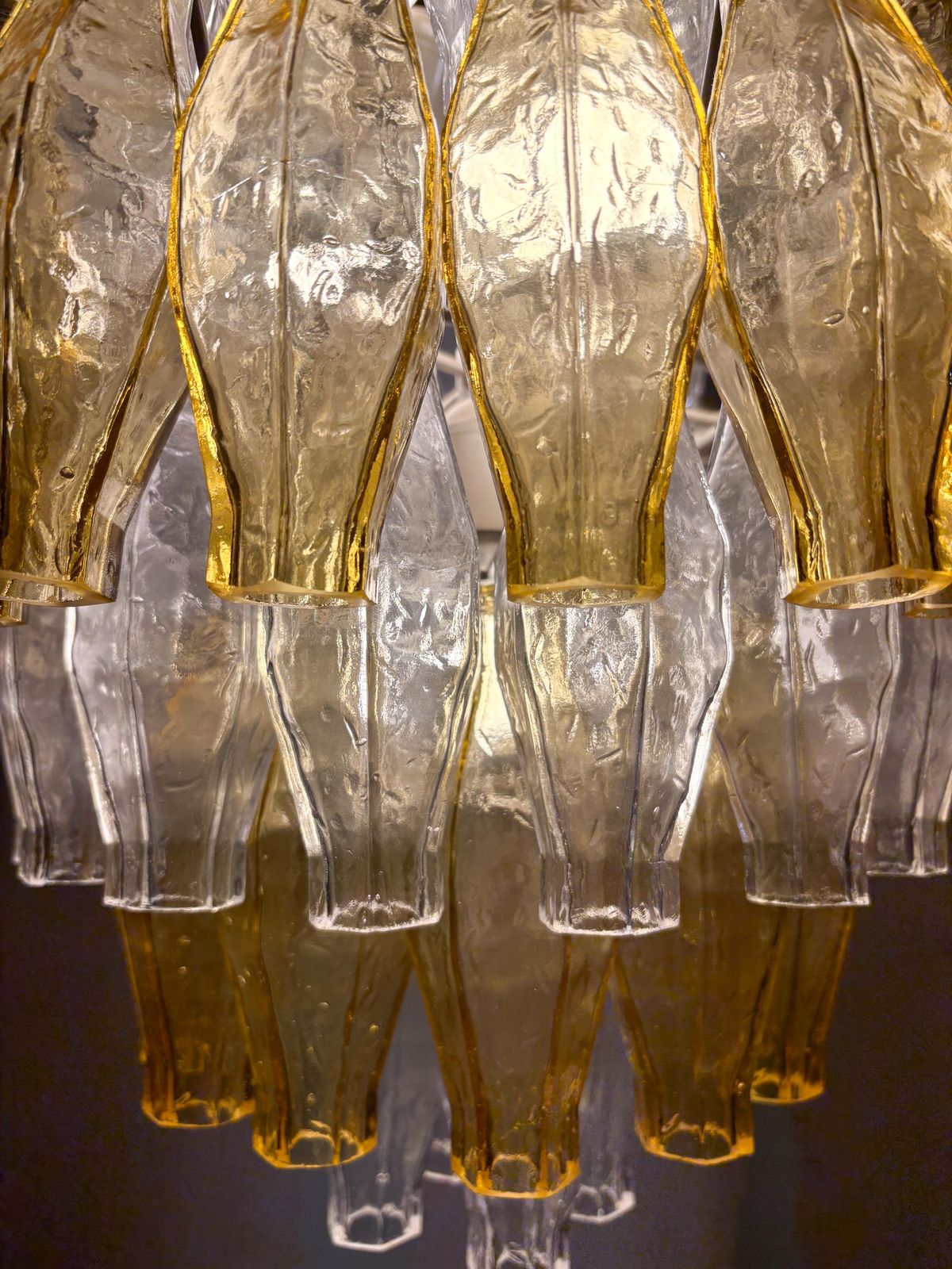 Mid Century Murano Glass Chandelier "Polyhedr" By Carlo Scarpa For Venini, Italy photo 4451.0