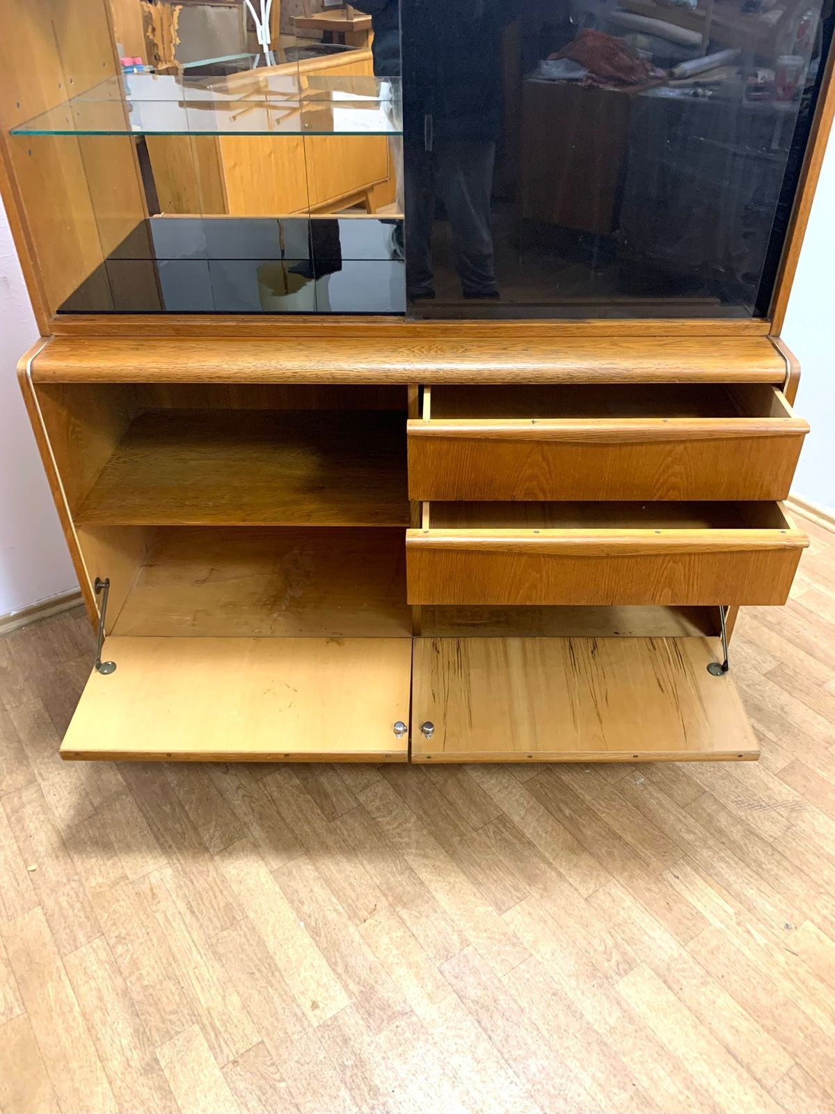 Retro Chest Of Drawers With Extension, Bohumil Landsman, 1960s, Czechoslovakia photo furniture