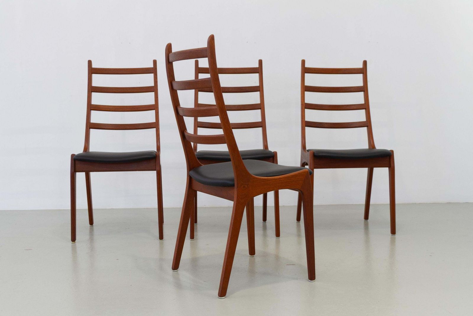 1413.0 Danish Mid Century Teak Dining Chairs By Korup Stolefabrik, 1960s. Set Of 4. photo