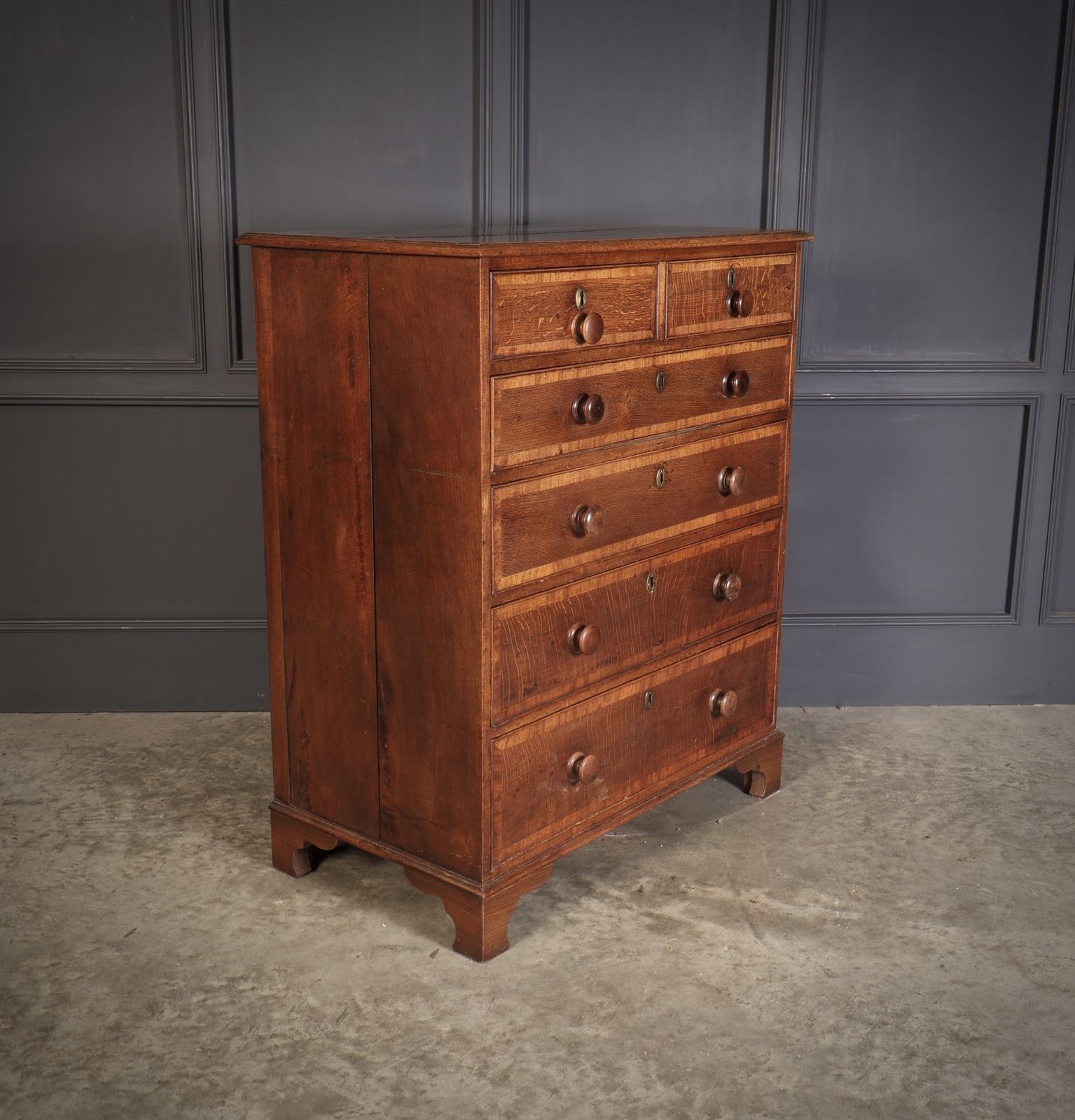 George III Oak Chest Of Drawers