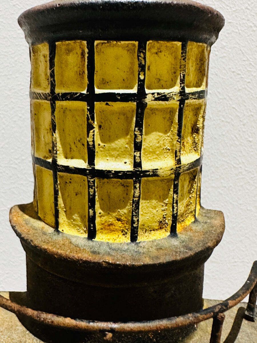 photo vintage Circa 1920s Art Deco Cape Hatteras North Carolina Lighthouse Cast Iron Doorstop
