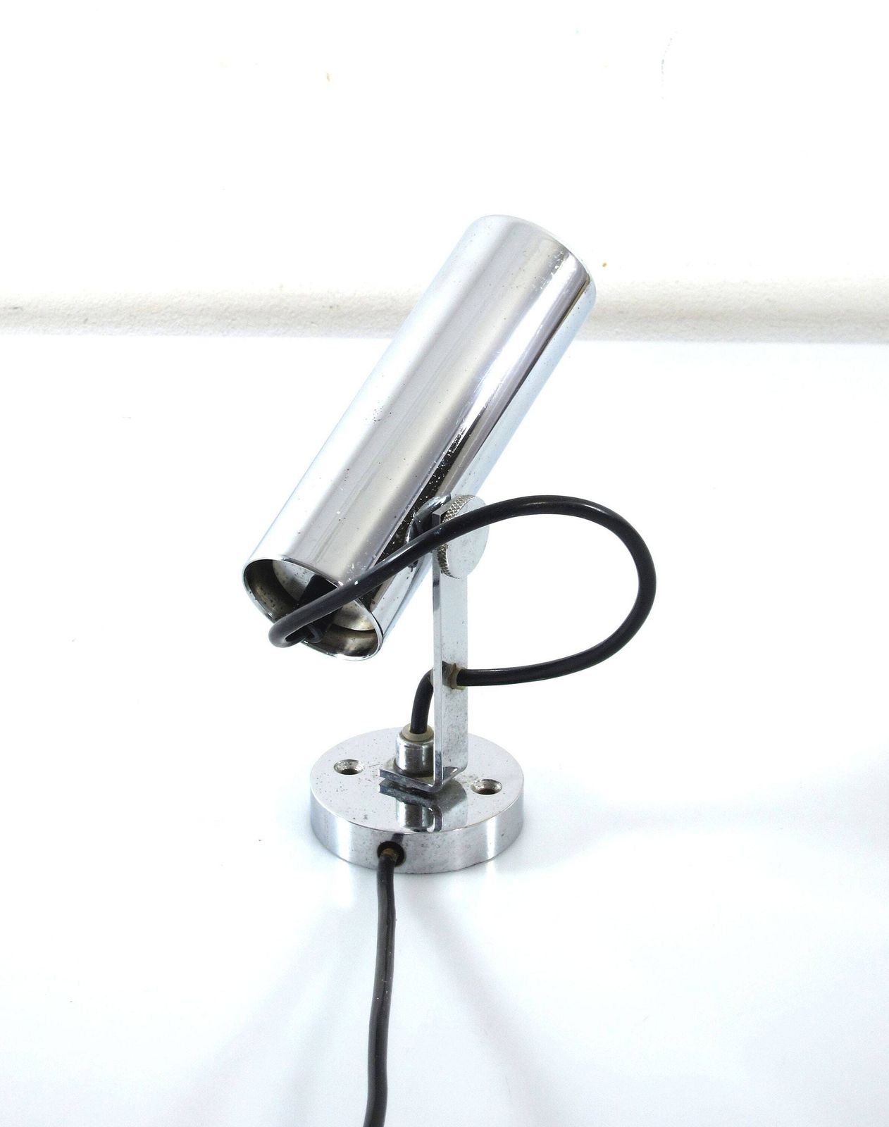 Vintage Wandlamp Van Roestvrij Staal — Peter Nelson, Jo Hammerborg, Fog & Morup, Sarfatti, Colombo, Mategot, Periand, Castiglioni