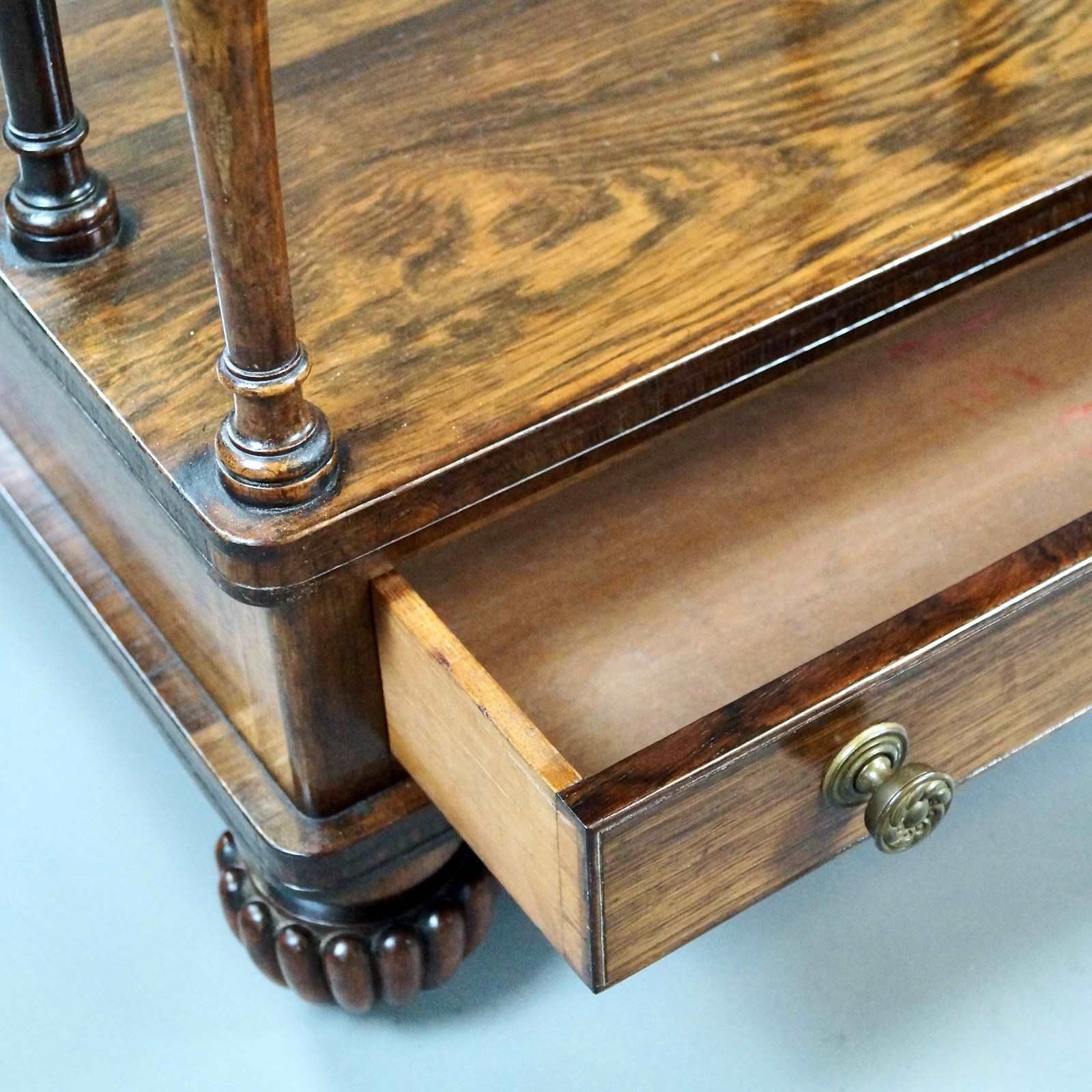 A Pair Of Rosewood Whatnots Attributed To Gillows. photo vinterior