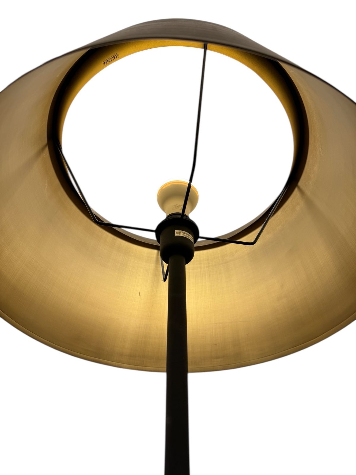 Tom Dixon Base Floor Lamp With Pyramid Stem & Brass Shade photo furniture