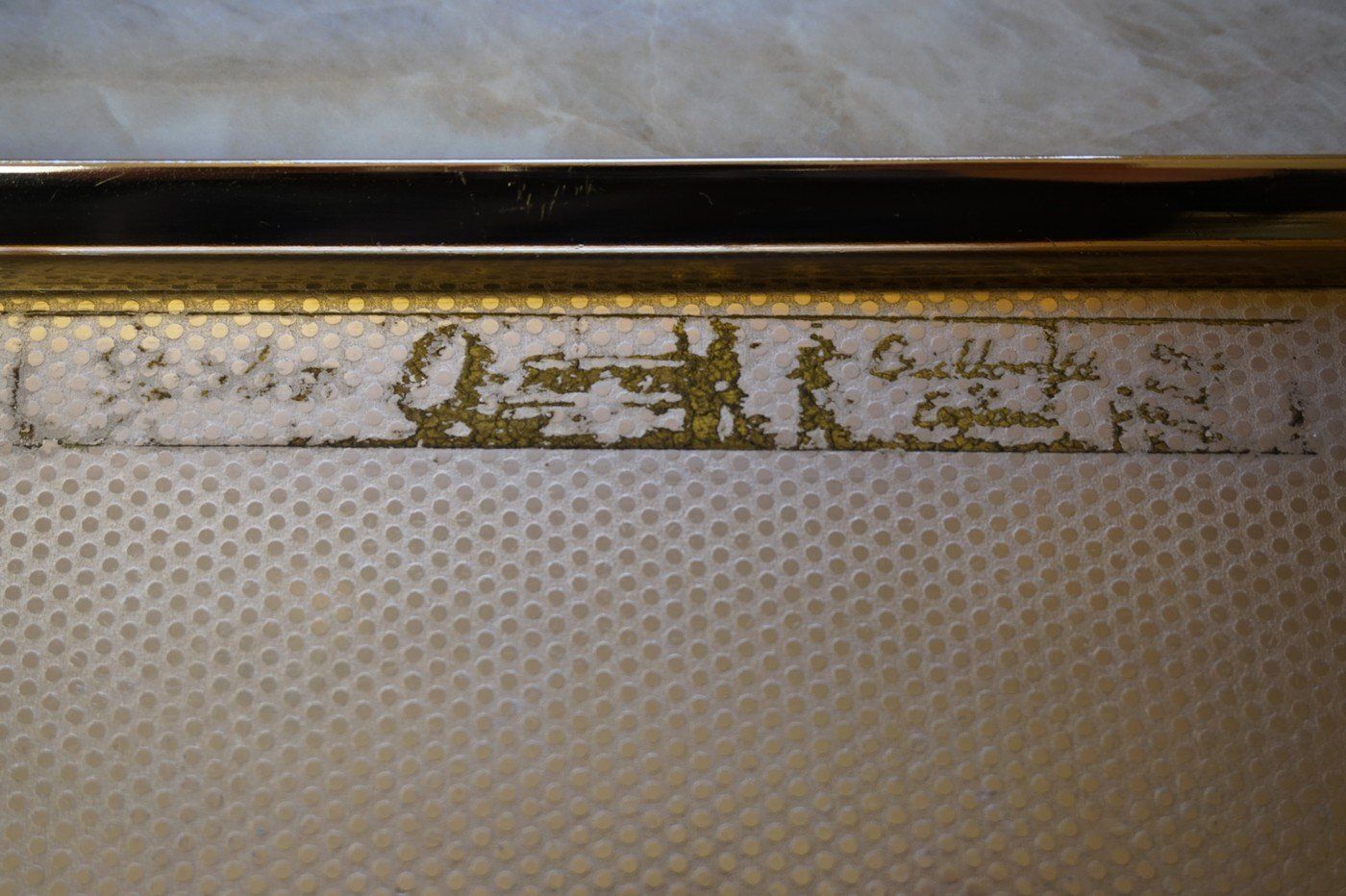 photo vinterior Vintage Hollywood Regency Gold Bar Cart, 1960s