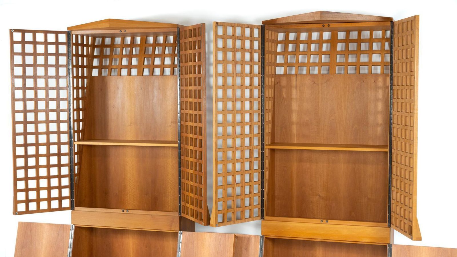 Mid Century Bookcase By Adriano & Paolo Suman, Giorgetti, 1980s   2 Available photo buy