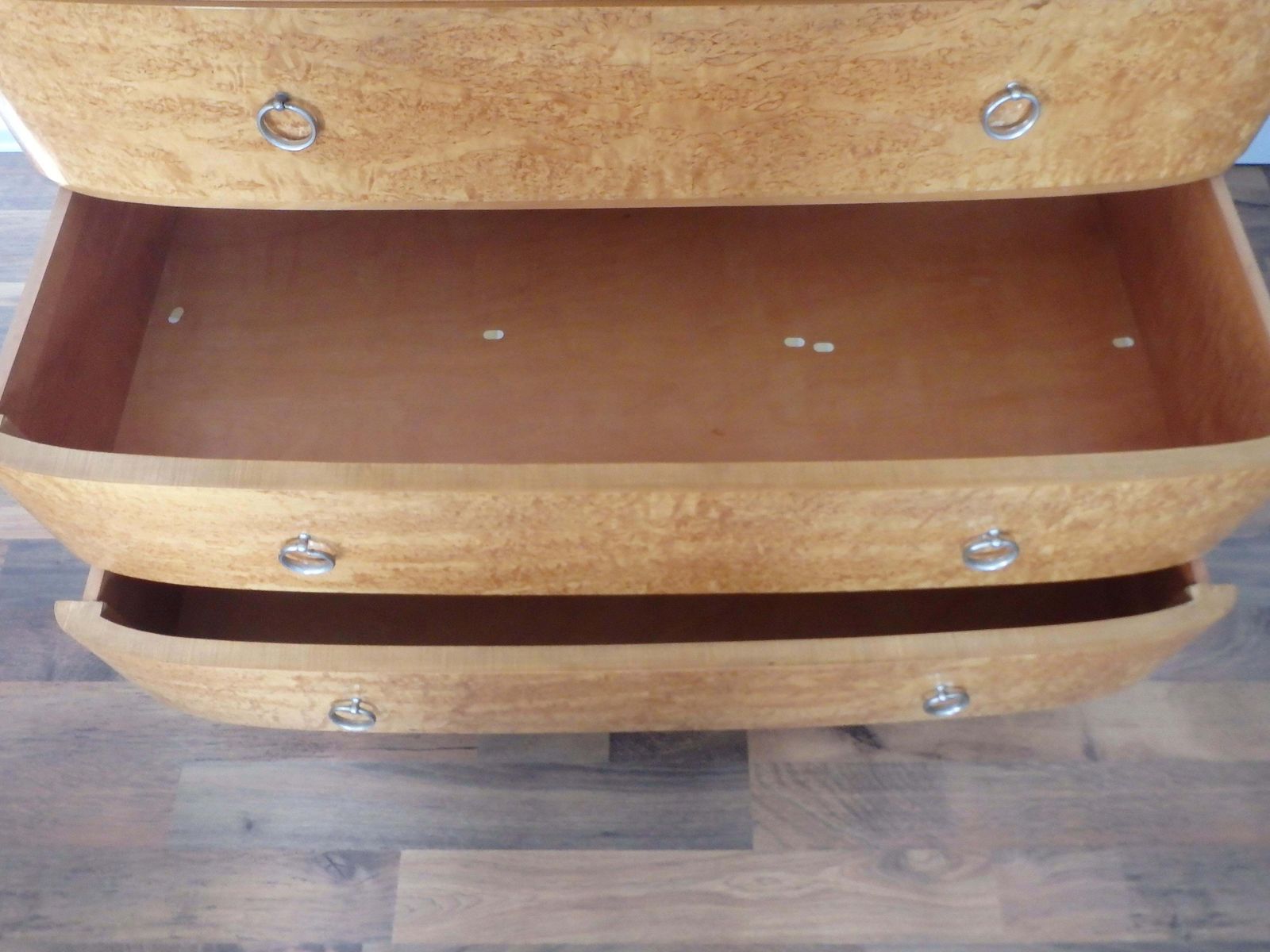 Beautiful Chest Of Drawers With Upper Cabinet And Mirror photo vintage