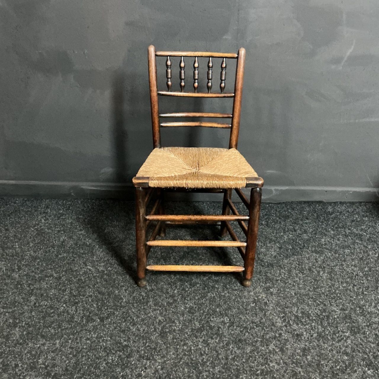 Set Of Antique Ash Country Chairs photo Furniture